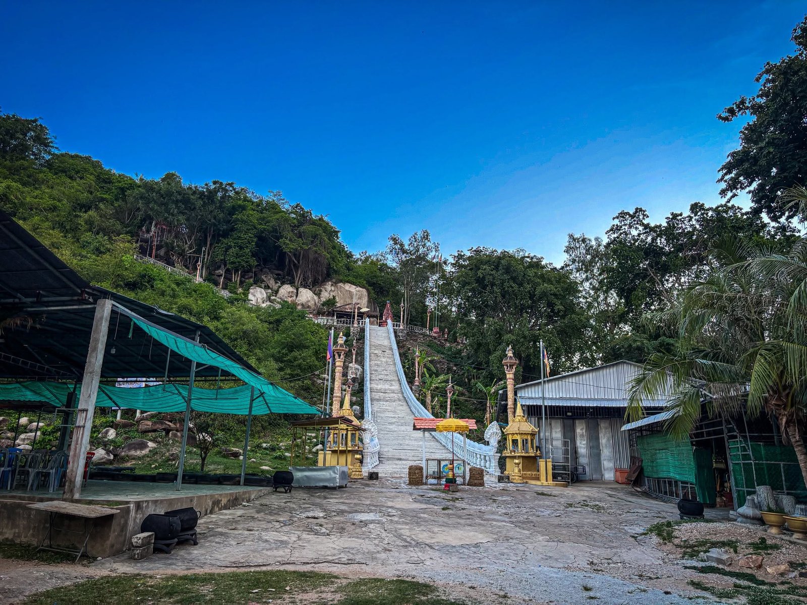 Prey Veng — Ba Phnom temple stairs