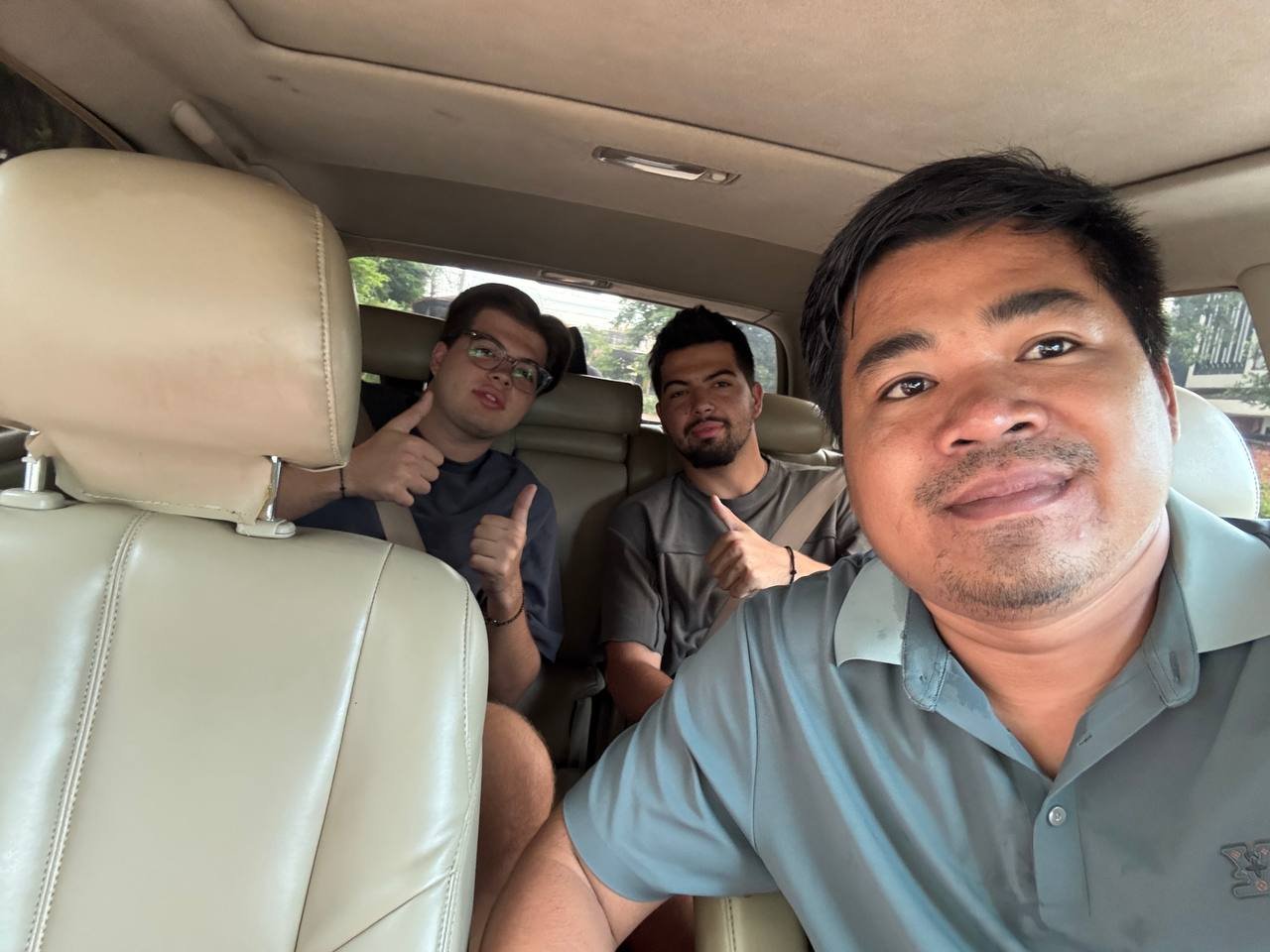 CheapTaxiCambodia SUV interior with professional driver